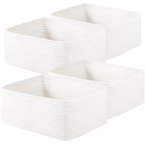 4 Pack 14.17 * 11.02 * 6.3IN Storage Baskets for Organizing Shelves (4 Count)