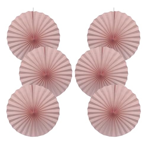 Pink Birthday Decorations DIY Pink Paper Fans Set Hanging Decoration 16in