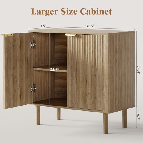 Sideboard Buffet Cabinet with Storage 31.5" (2 Count)