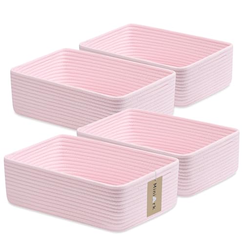 Large Shallow Organizing Baskets 15x11x5.1 Inches (4 Count)