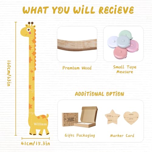 Personalized Name Wood Growth Chart