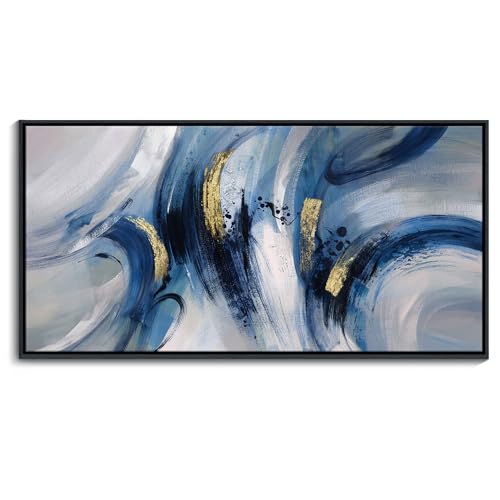 Abstract Line Art Framed Canvas