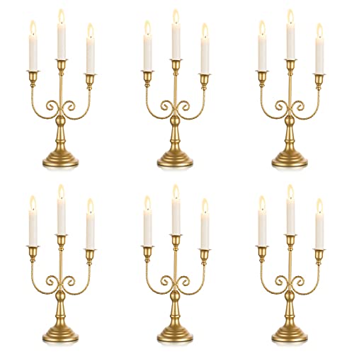 Gold Candelabra Candle Holders for Wedding Centerpieces