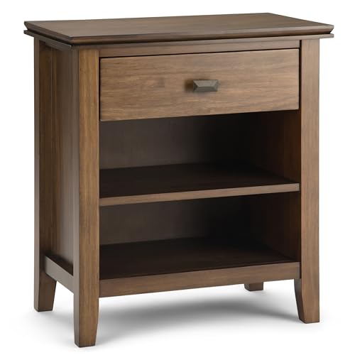Artisan 24" Bedside Table in Rustic Natural Aged Brown