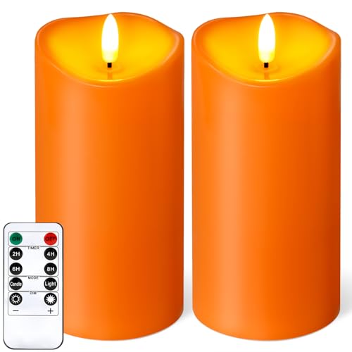 Outdoor Flameless Candles with Remote Timer (2 Count)