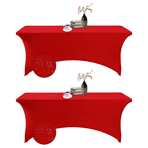 2Pack Spandex Waterproof Table Covers 6ft (2 Count)