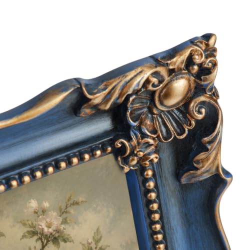 8x10 Vintage Picture Frame with Embossed Flower Design