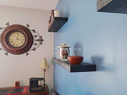 x2 30 Inch Wooden Floating Shelves for Wall
