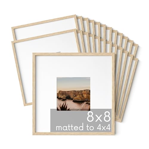 Beige Oak Wood 8x8 Picture Frames