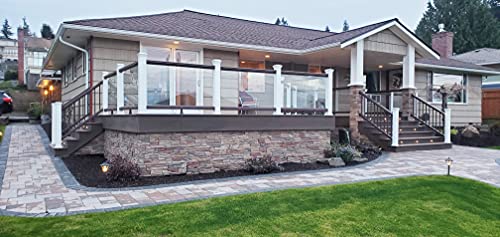 Faux Stacked Stone Right Corner Panel 12.5" x 11.25" in Desert Sunrise Color for Do It Yourself Friendly Home Improvement Projects