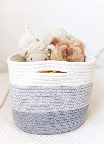 Cotton Rope Baskets for Shelves (3 Count)