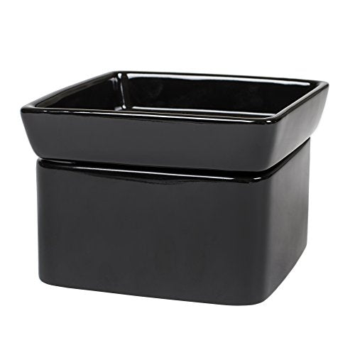Black Candle Warmer Black Stoneware Electric 2