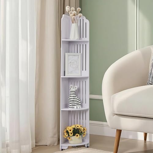 4 Tier Bathroom Shelves for Narrow Space