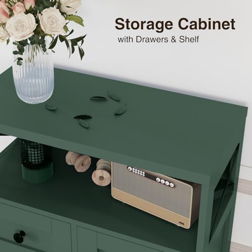 Farmhouse Storage Cabinet with Drawers
