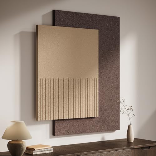 Large Brown 3D Textured Wall Art