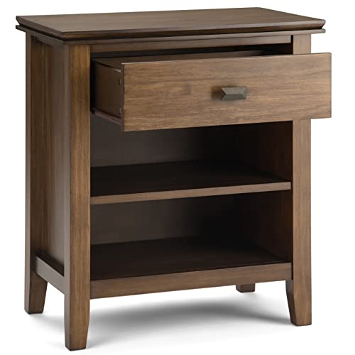 Artisan 24" Bedside Table in Rustic Natural Aged Brown
