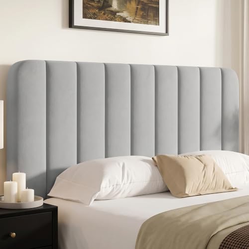 Queen Size Bed Frame with Upholstered Headboard