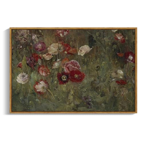 Framed Canvas Wall Art Vintage Decor