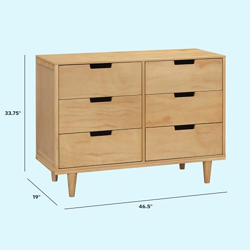 Marley 6 Drawer Double Dresser in Honey