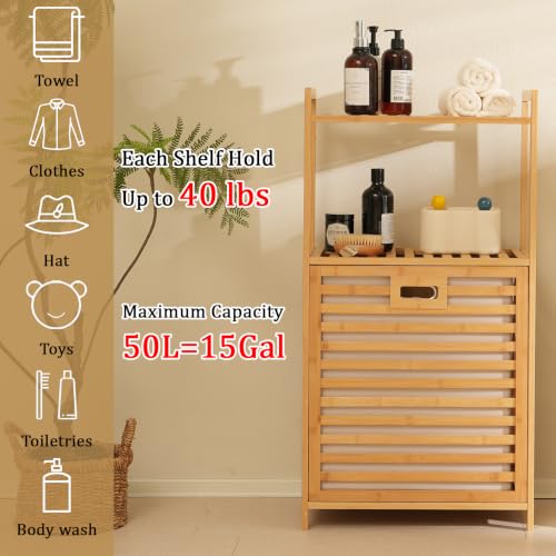 Tilt Out Laundry Hamper with 2 Tier