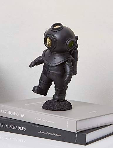 Diver Figurine Nautical Statue Modern Home Sculpture 7.1 Inch