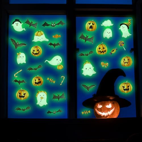 3 Sheets Glow in The Dark Window Clings