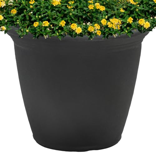 Sunnydaze Anjelica 15.25'' Large Plastic Planter Pot for Plants
