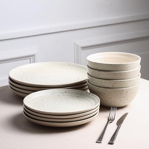 Dua 4 Piece Dinner Plate Set Stoneware (4 Count)