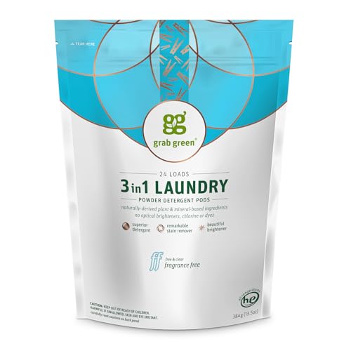3-in-1 Laundry Detergent Pods, Free & Clear, 24 Count
