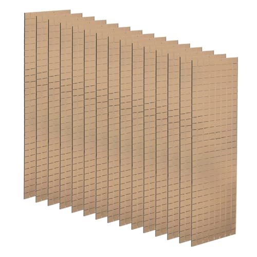Mirror Mosaic Tiles 5x5mm Square Brown 15 Sheet 7200 Pcs (7200 Count)