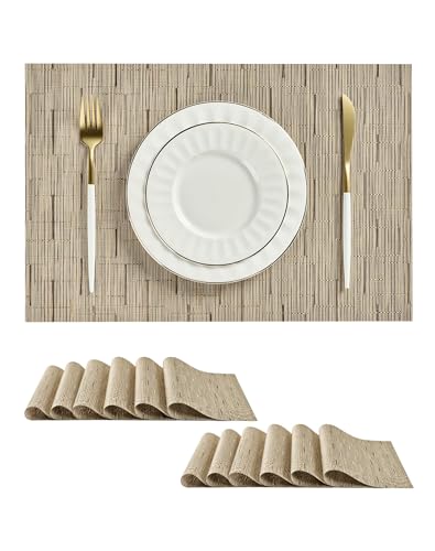 Light Brown Placemats Set of 24 (24 Count)