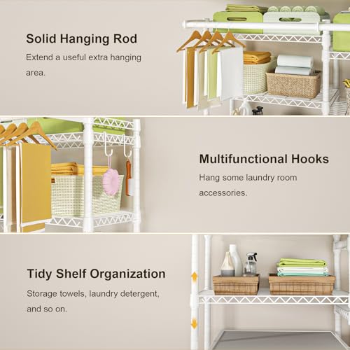 U13 Medium Over Washer and Dryer Storage Shelves