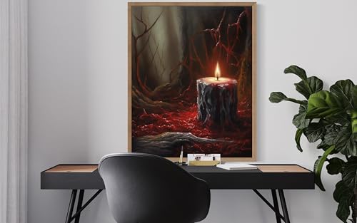 Gothic Candle Poster Art Print