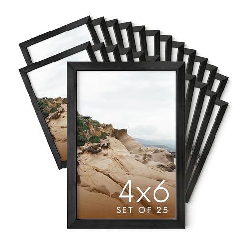 4x6 Black Metal Picture Frames (25 Count)