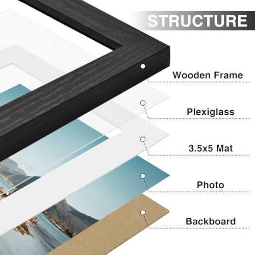 4x6 Picture Frames Set of 9 (9 Count)