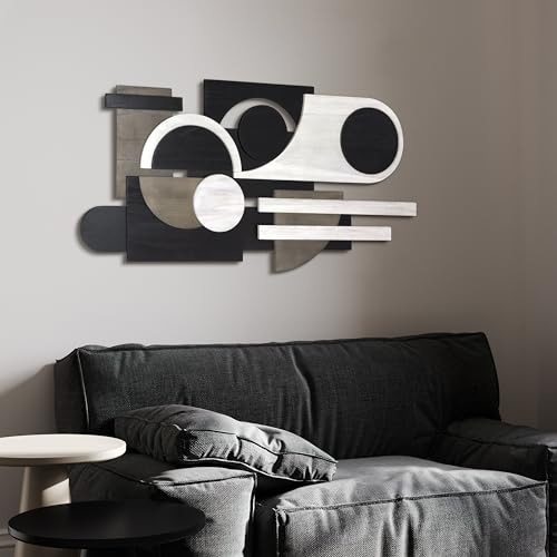 Luminous Whisper" Handmade Dimensional Solid Paulownia Wood Abstracts Wall Art