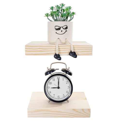 Small Wood Floating Shelves (2 Count)