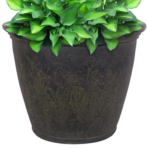 Sunnydaze Anjelica 24'' Large Plastic Planter Pot for Plants