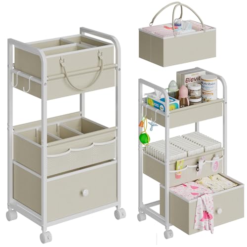 2In1 Baby Diaper Caddy Organizer and Storage
