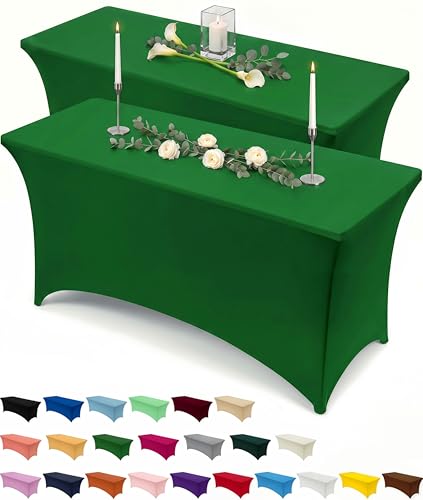 Spandex Table Cloth 2 Pack [6FT (2 Count)