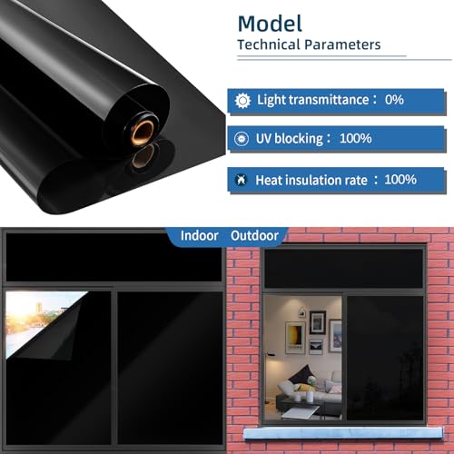 Blackout Window Privacy Film with Tools