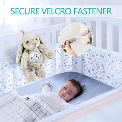 Baby Sleep Soother Bedtime Bunny with Starry Projector Night Light