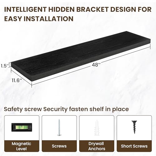48 Inch Floating Shelves