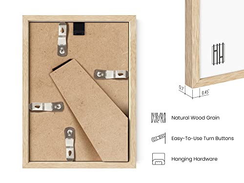 Beige Oak Wood 4x6 Picture Frame (4 Count)