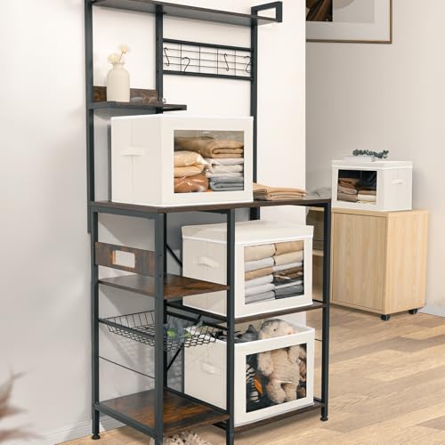 Storage Bins with Lids (5 Count)