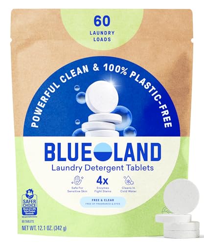 100% Plastic Free Laundry Detergent Tablets (60 Count)