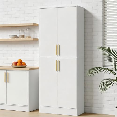 71" Tall Pantry Cabinet with 4 Doors