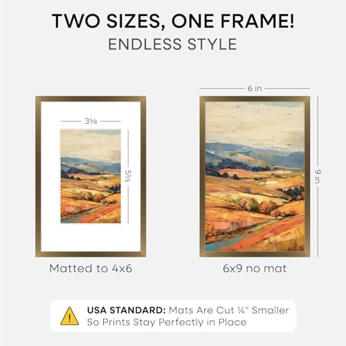 6x9 Bronze Picture Frame (3 Count)