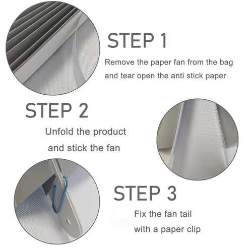Gray Party Decorations 12in Hanging Paper Fans DIY Set 8Pcs (30 Count)