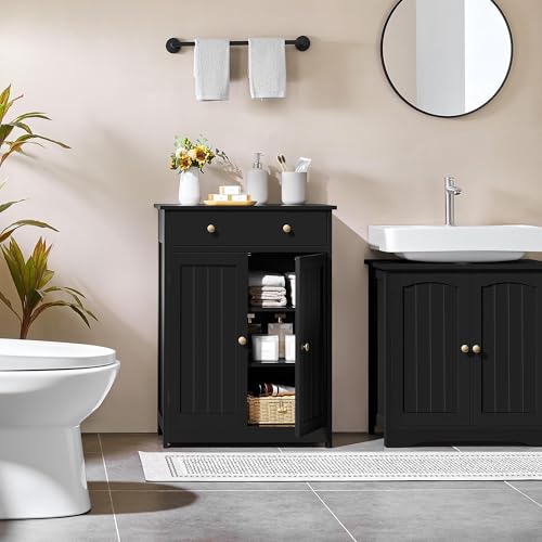 Small Bathroom Storage Cabinet with Drawer and 2 Doors